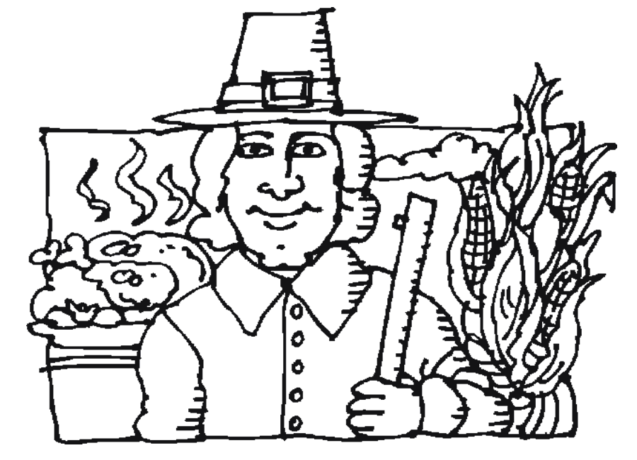 Free Printable Pilgrim Coloring Pages for Kids - Best Coloring Pages