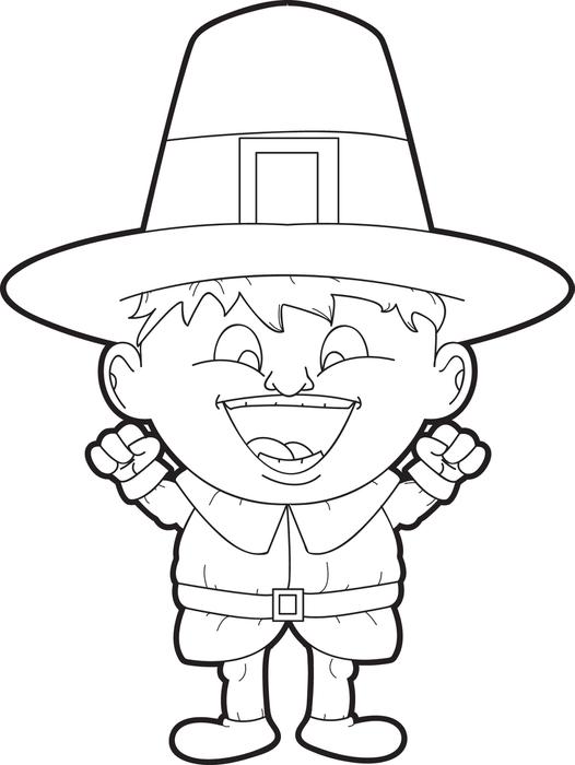 Free Printable Pilgrim Coloring Pages for Kids - Best Coloring Pages