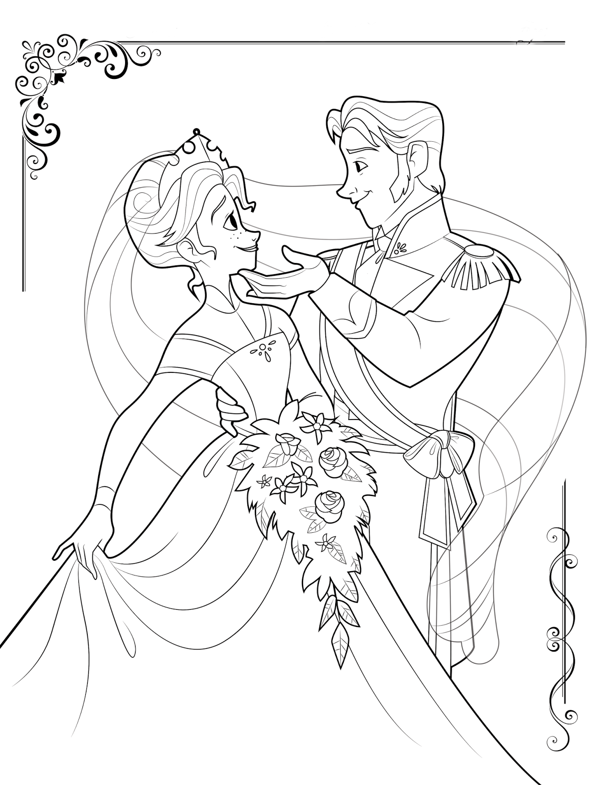 Free Printable Frozen Coloring Pages for Kids Best