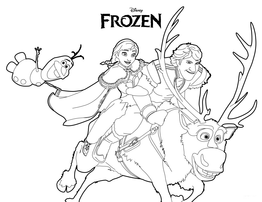 Free Printable Frozen Coloring Pages for Kids - Best ...