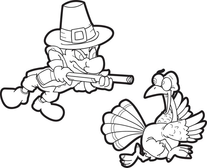 pilgrim-and-turkey-coloring-page