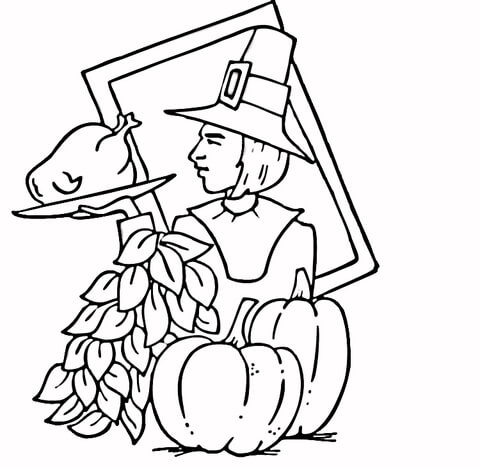pilgrim-at-thanksgiving-coloring-page