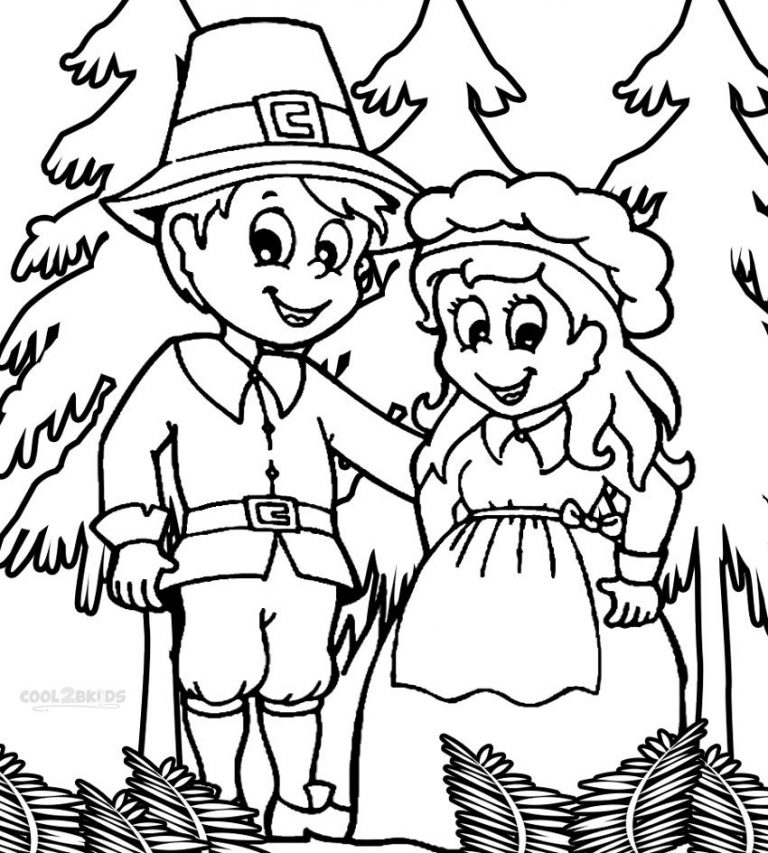 Free Printable Pilgrim Coloring Pages for Kids - Best Coloring Pages