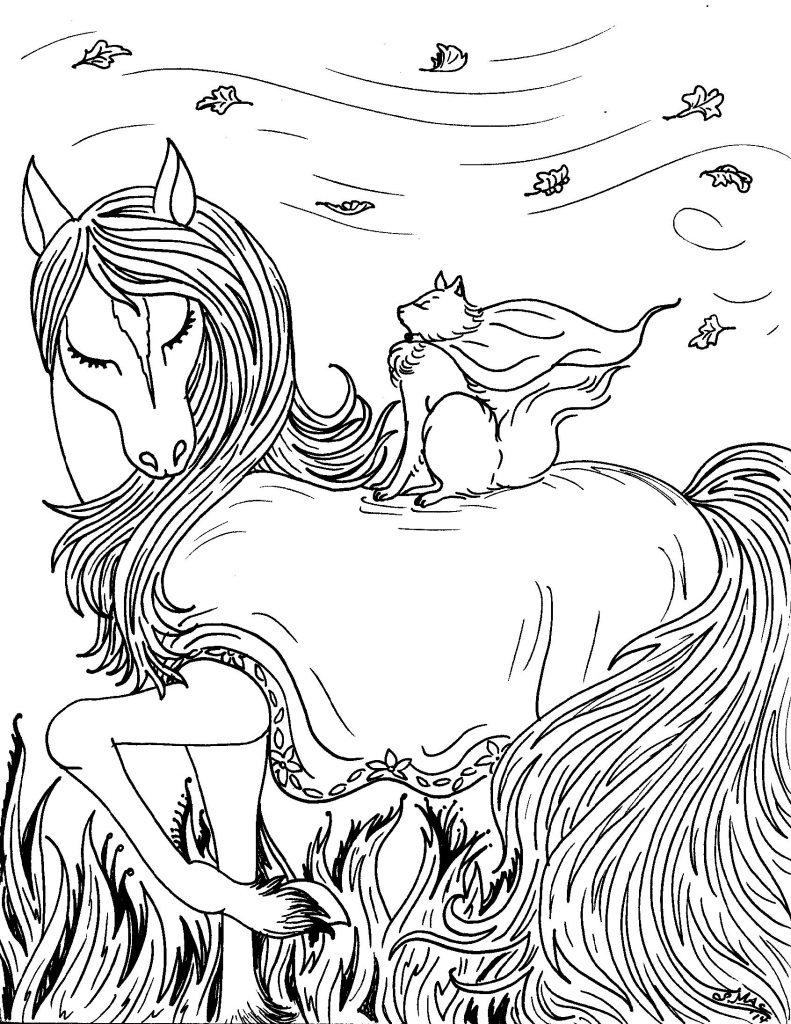 pretty-horse-fantasy-coloring-pages