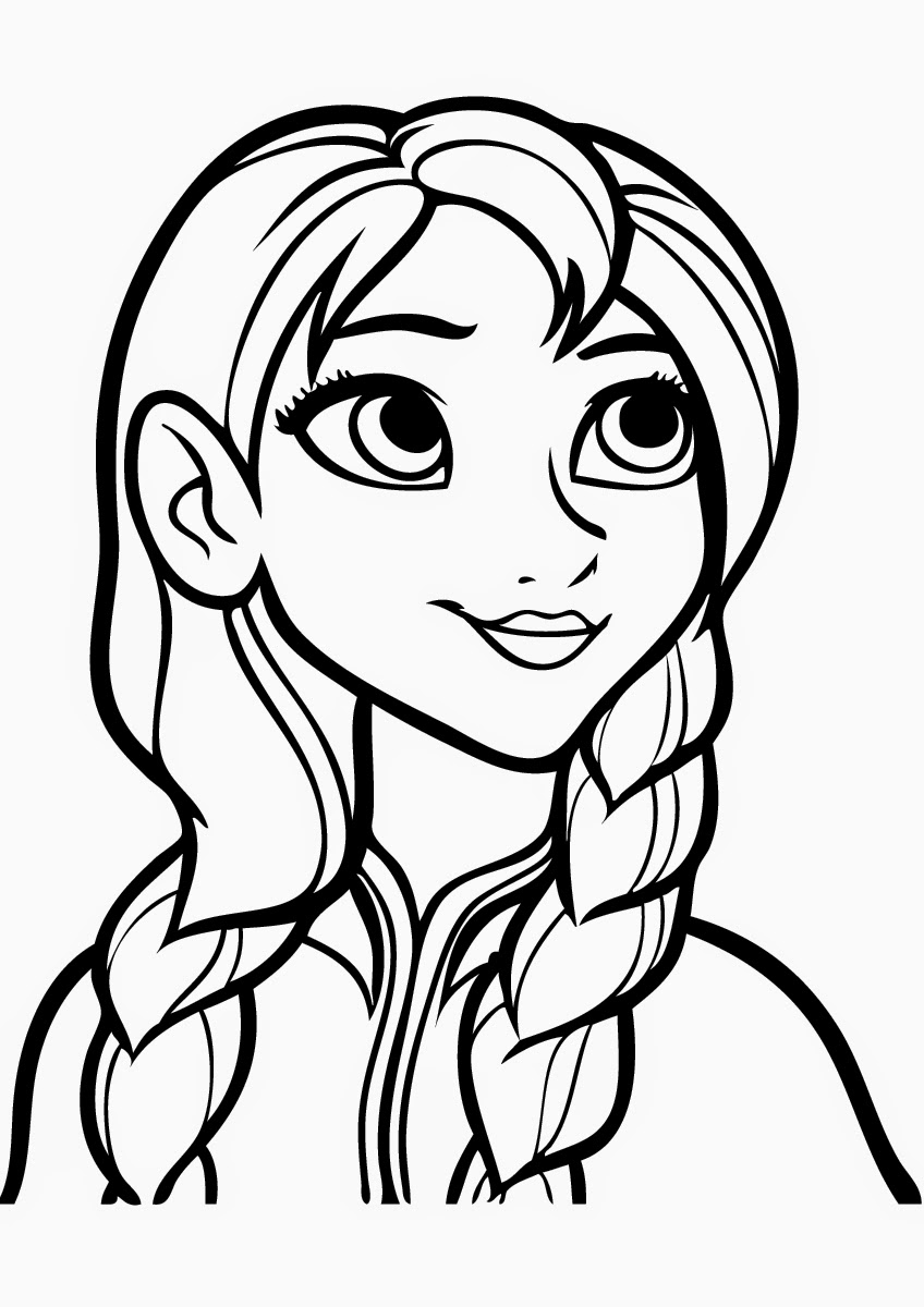 Anna And Elsa Free Coloring Pages