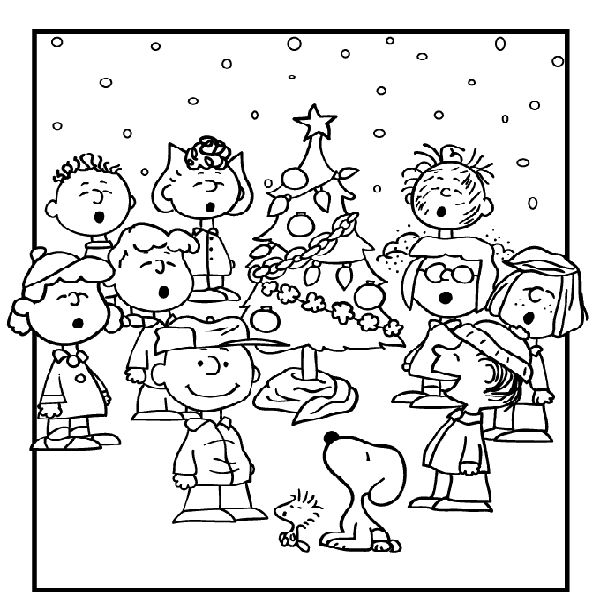 Free Charlie Brown Christmas Coloring Pages