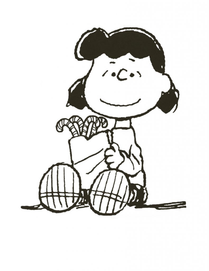 Charlie Brown Christmas Lucy Coloring Page