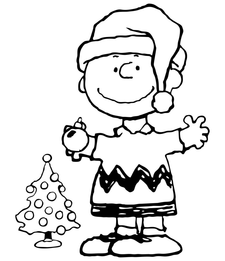 Charlie Brown Christmas Ornament Coloring Page