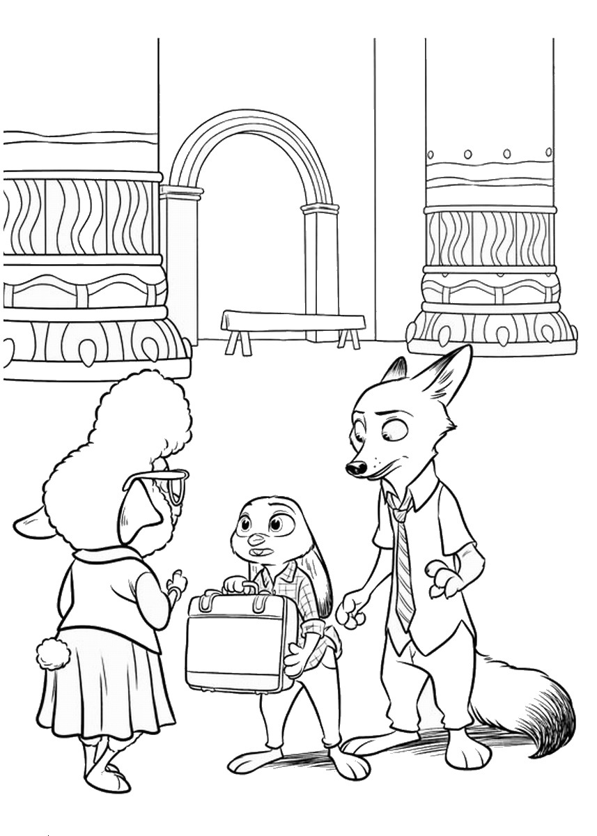 Download Zootopia Coloring Pages - Best Coloring Pages For Kids