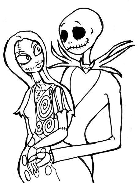 Download Nightmare Before Christmas Coloring Pages