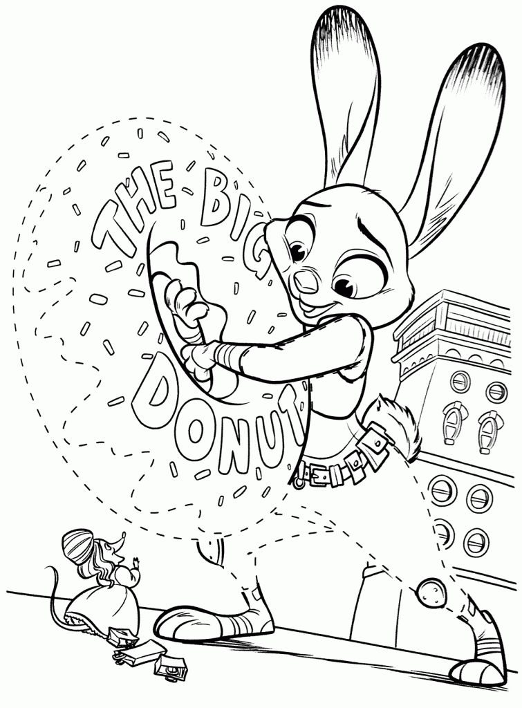 Download Printable Zootopia Coloring Pages