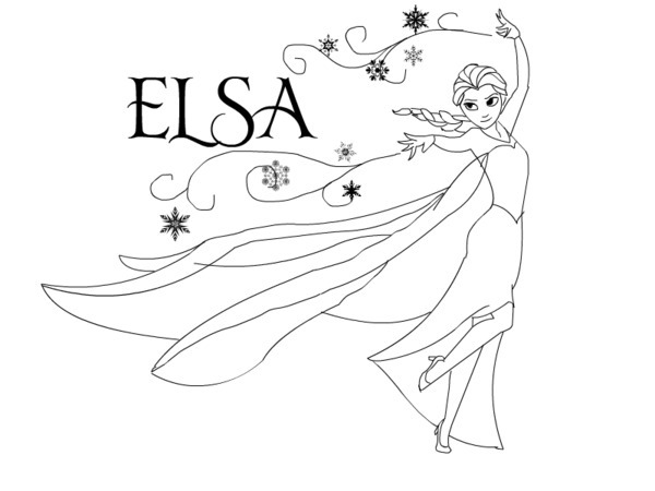 Elsa Coloring Sheets