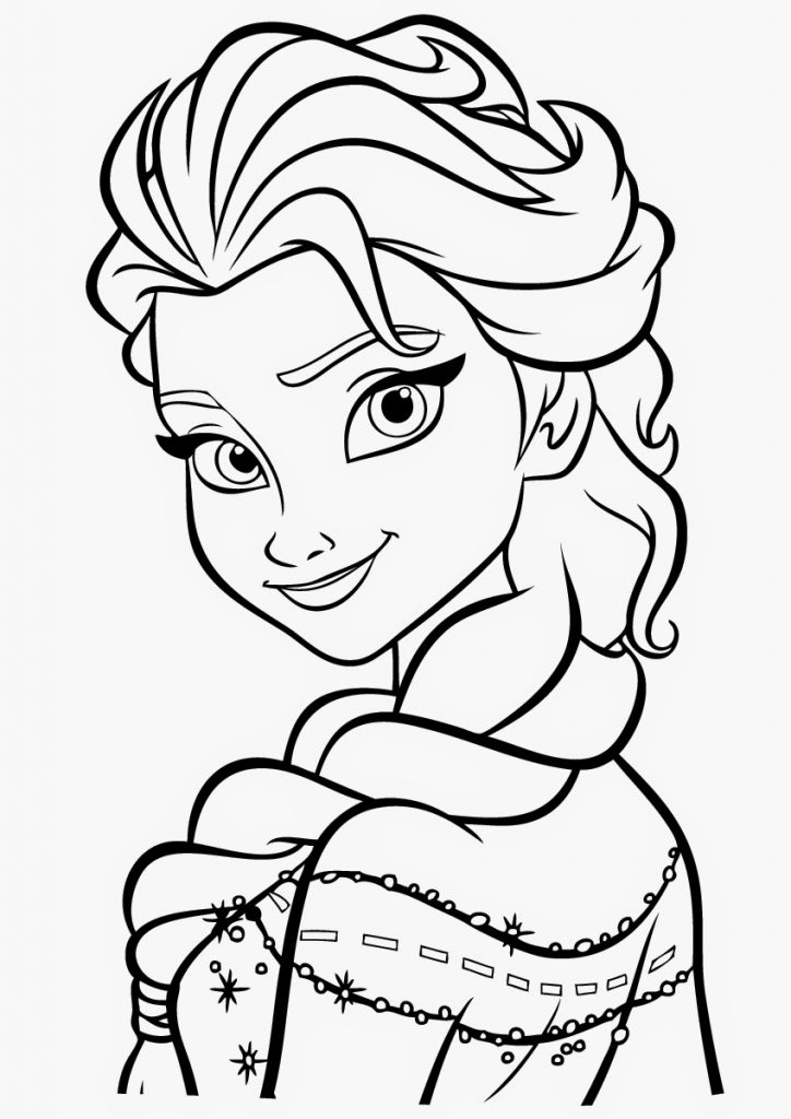 Free Elsa Coloring Page