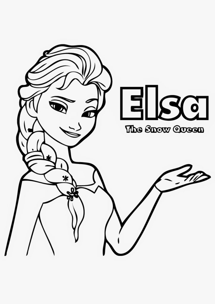 Free Elsa Coloring Pages