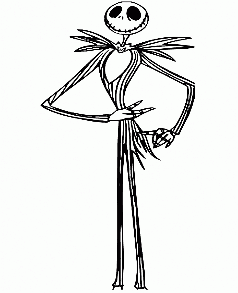 Free Nightmare Before Christmas Coloring Pages