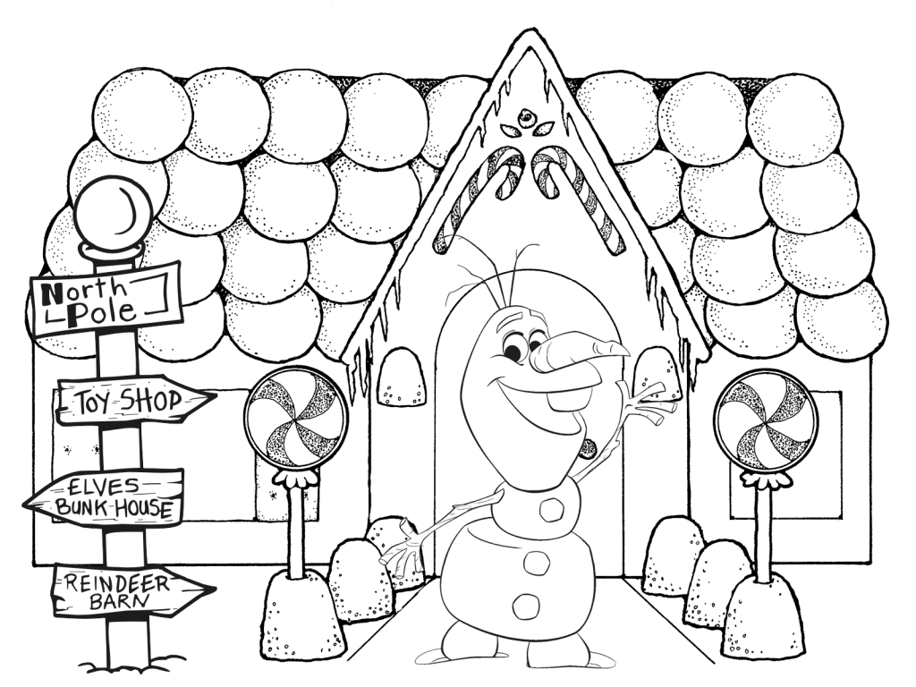 Free Olaf Coloring Pages