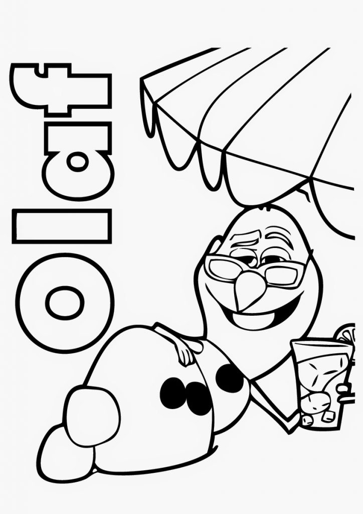 Free Olaf Coloring Sheets