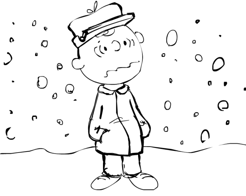 free printable charlie brown christmas coloring pages for