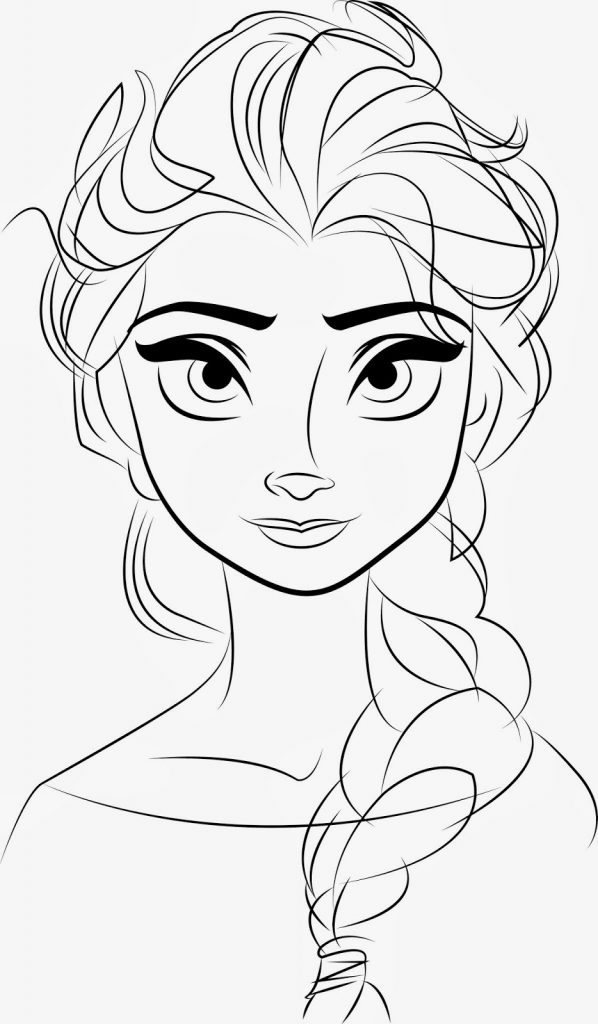 Free Printable Elsa Coloring Page