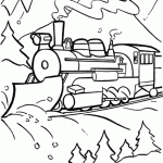 Free Printable Polar Express Coloring Page