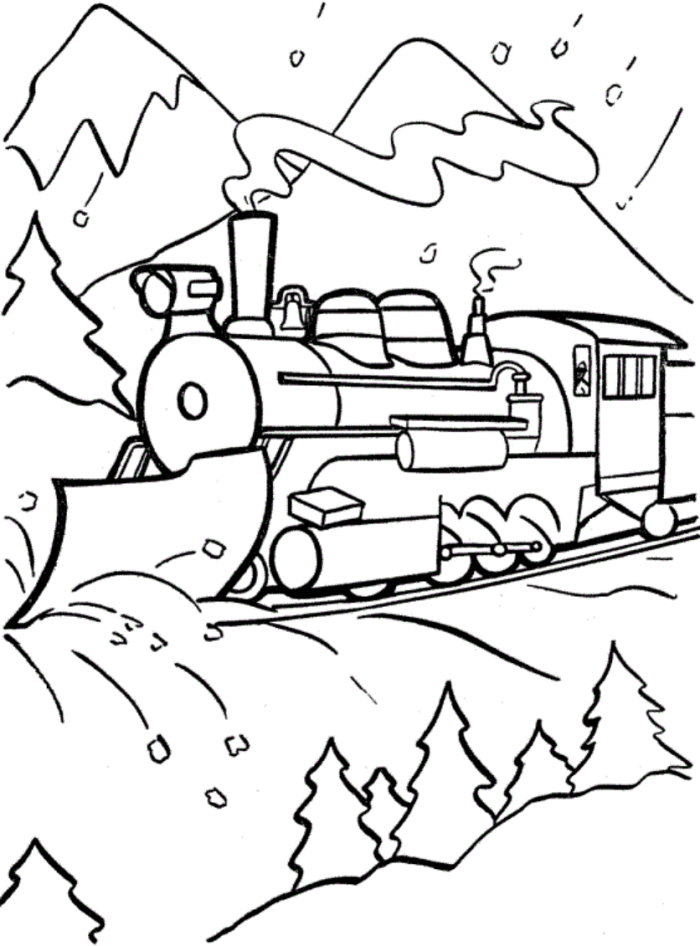 Free Printable Polar Express Coloring Page