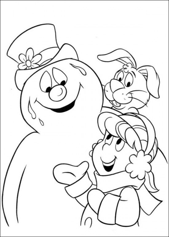 Free Printable Frosty the Snowman Coloring Pages Best Coloring Pages