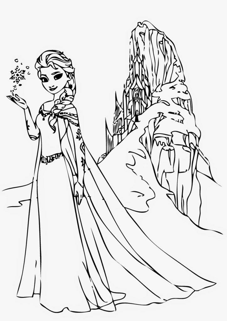 Frozen Elsa Coloring Page