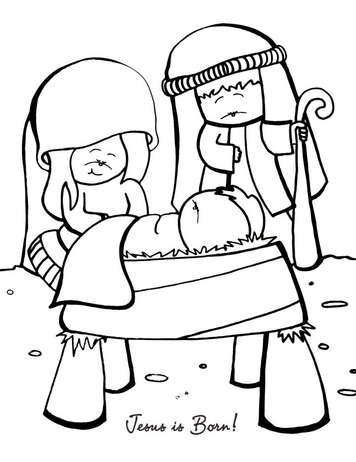 Free Printable Nativity Coloring Pages for Kids