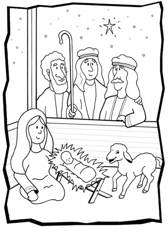 Nativity Page To Color