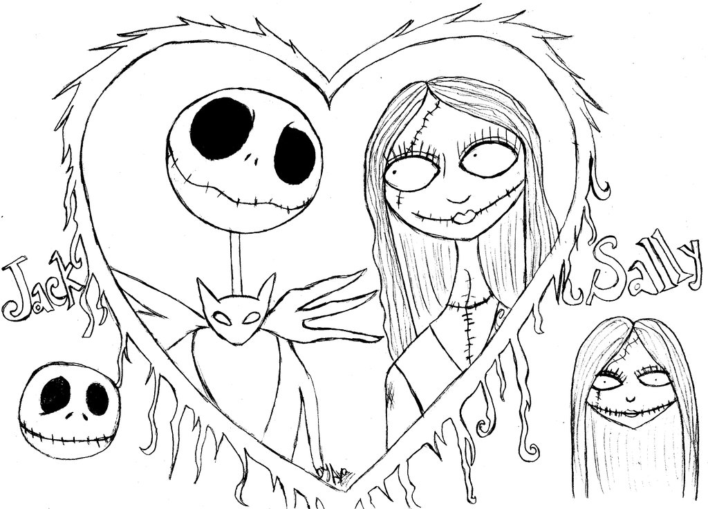 Free Printable Nightmare Before Christmas Coloring Pages - Best