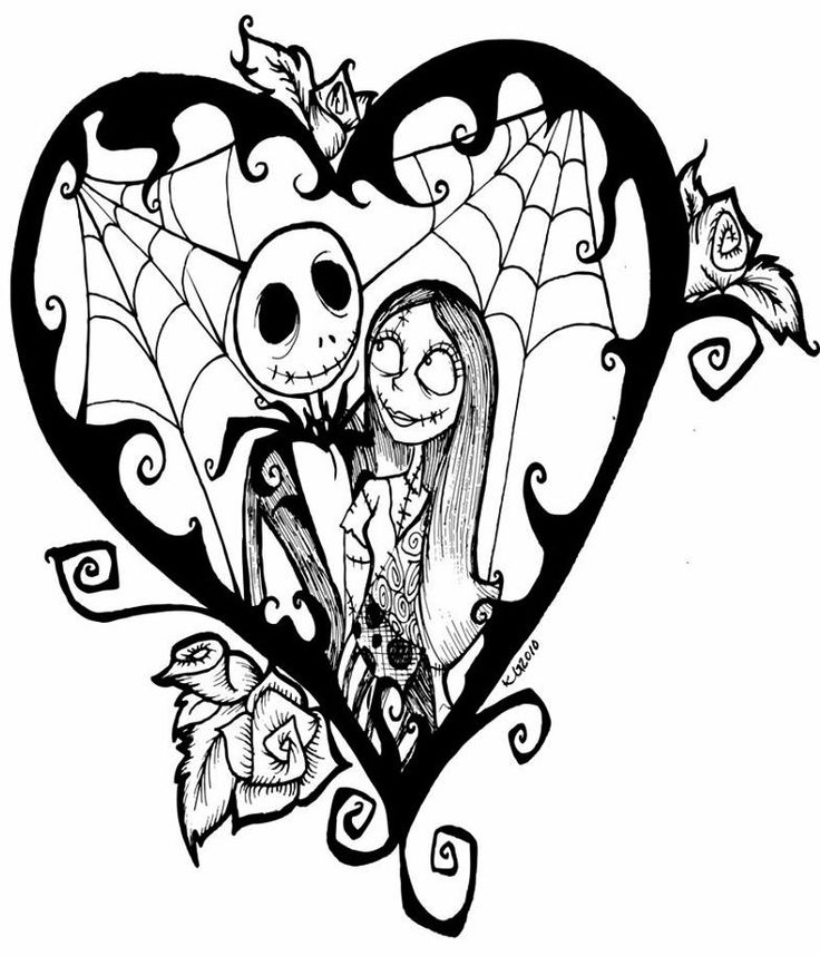 Free Printable Nightmare Before Christmas Coloring Pages - Best