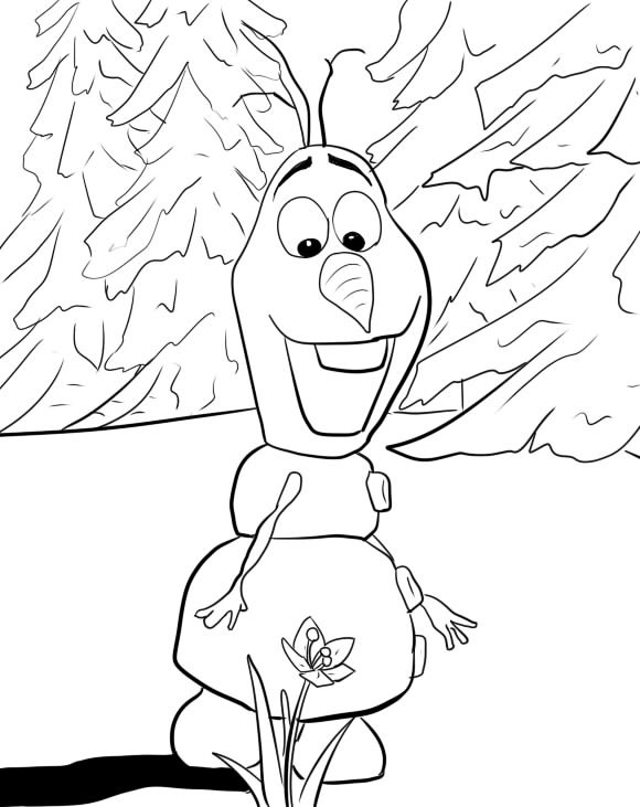 Olaf Coloring Page Downloads