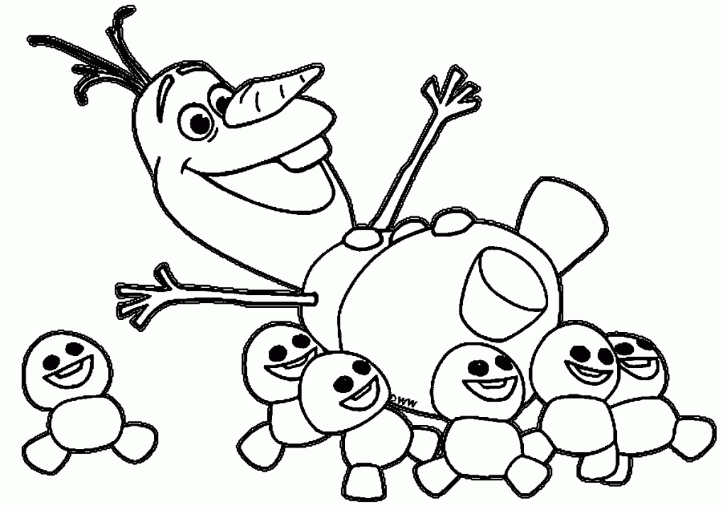 Olaf Coloring Pages Printables