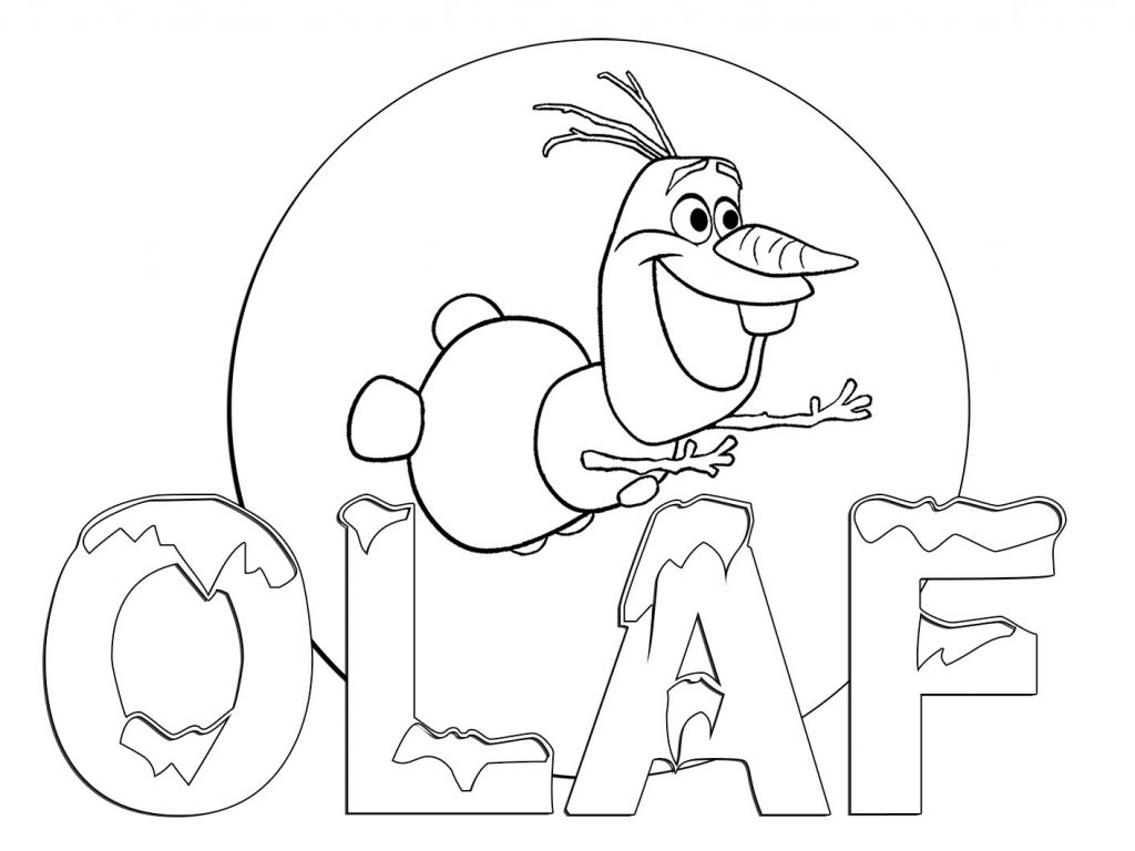 Olaf Coloring Sheets