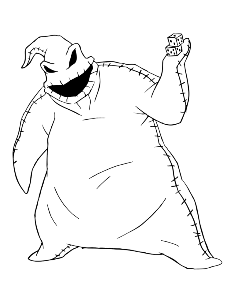 zero nightmare before christmas coloring pages