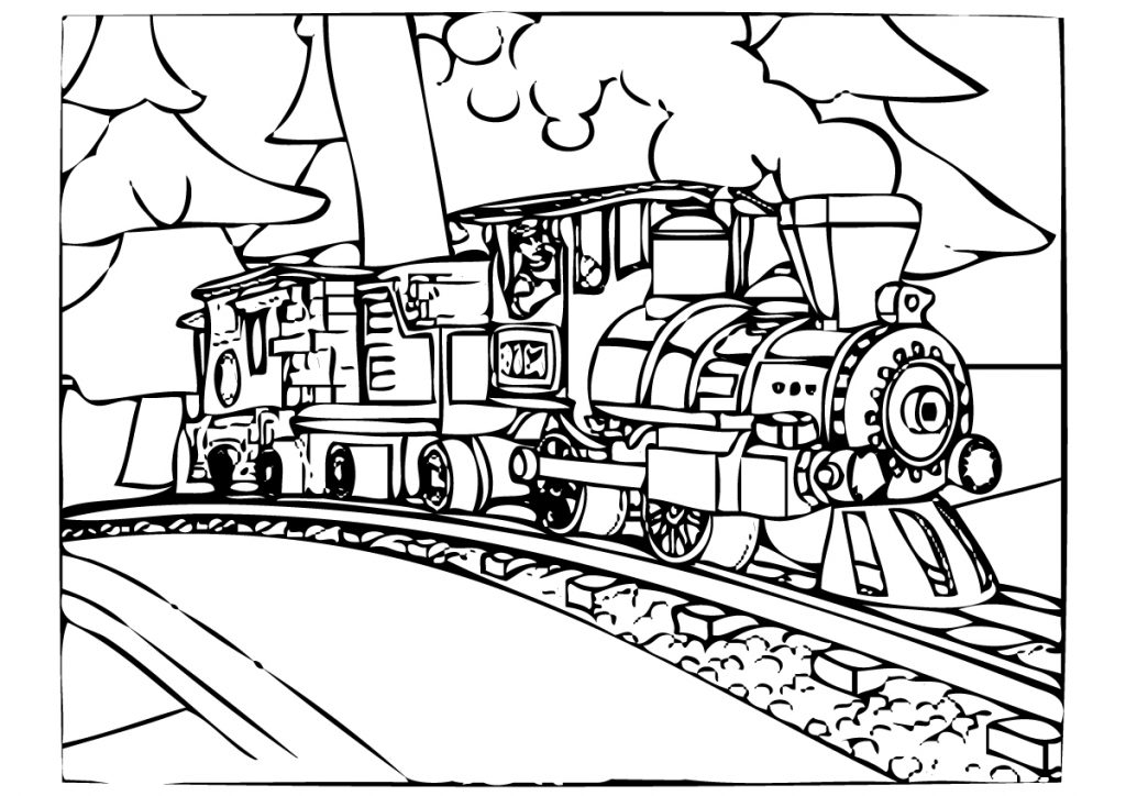 Polar Express Coloring Page