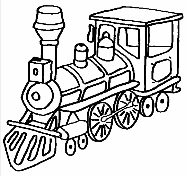 Polar Express Engine Coloring Page