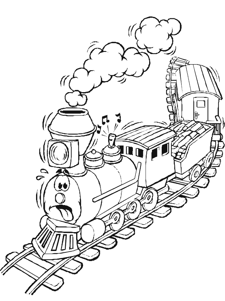Polar Express Train Coloring Pages
