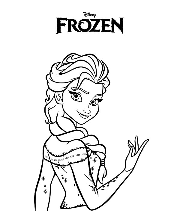 Printable Frozen Elsa Coloring Pages