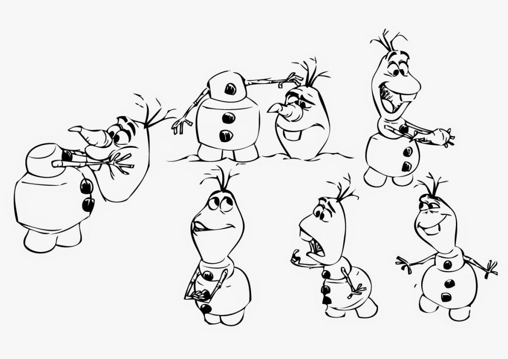 Printable Olaf Coloring Pages