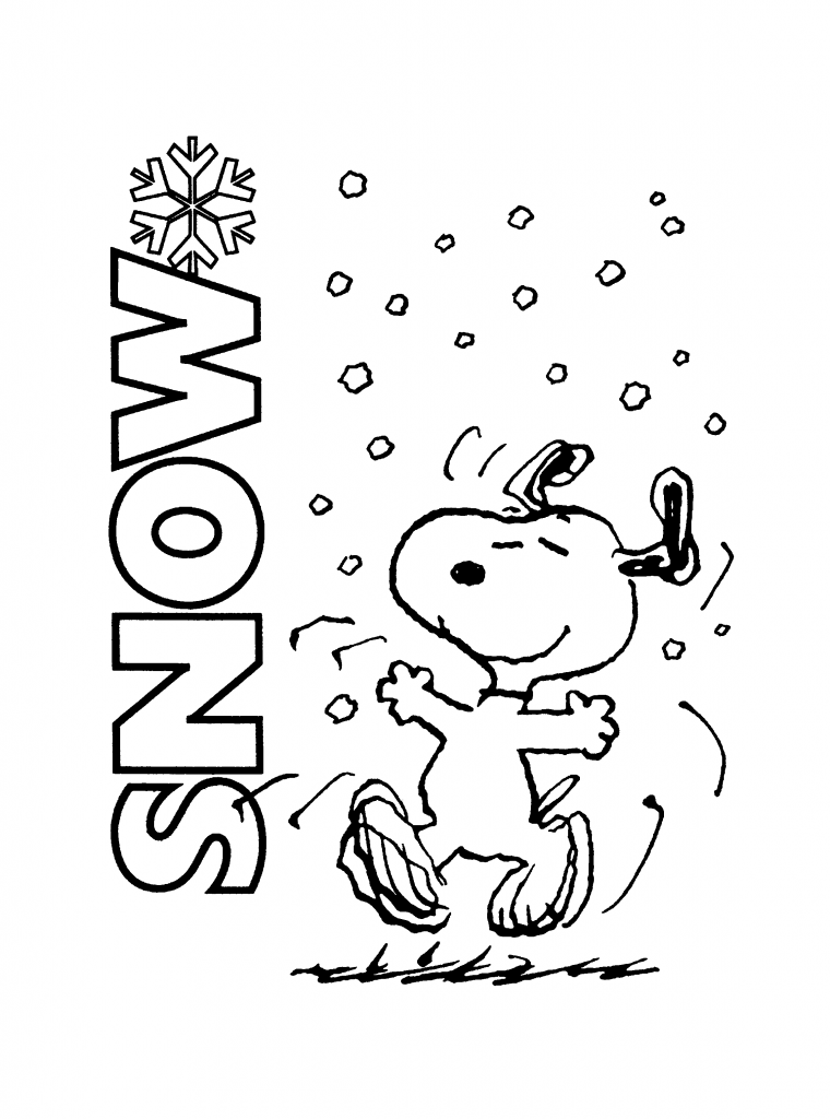 Snoopy Coloring Sheet Free Printable