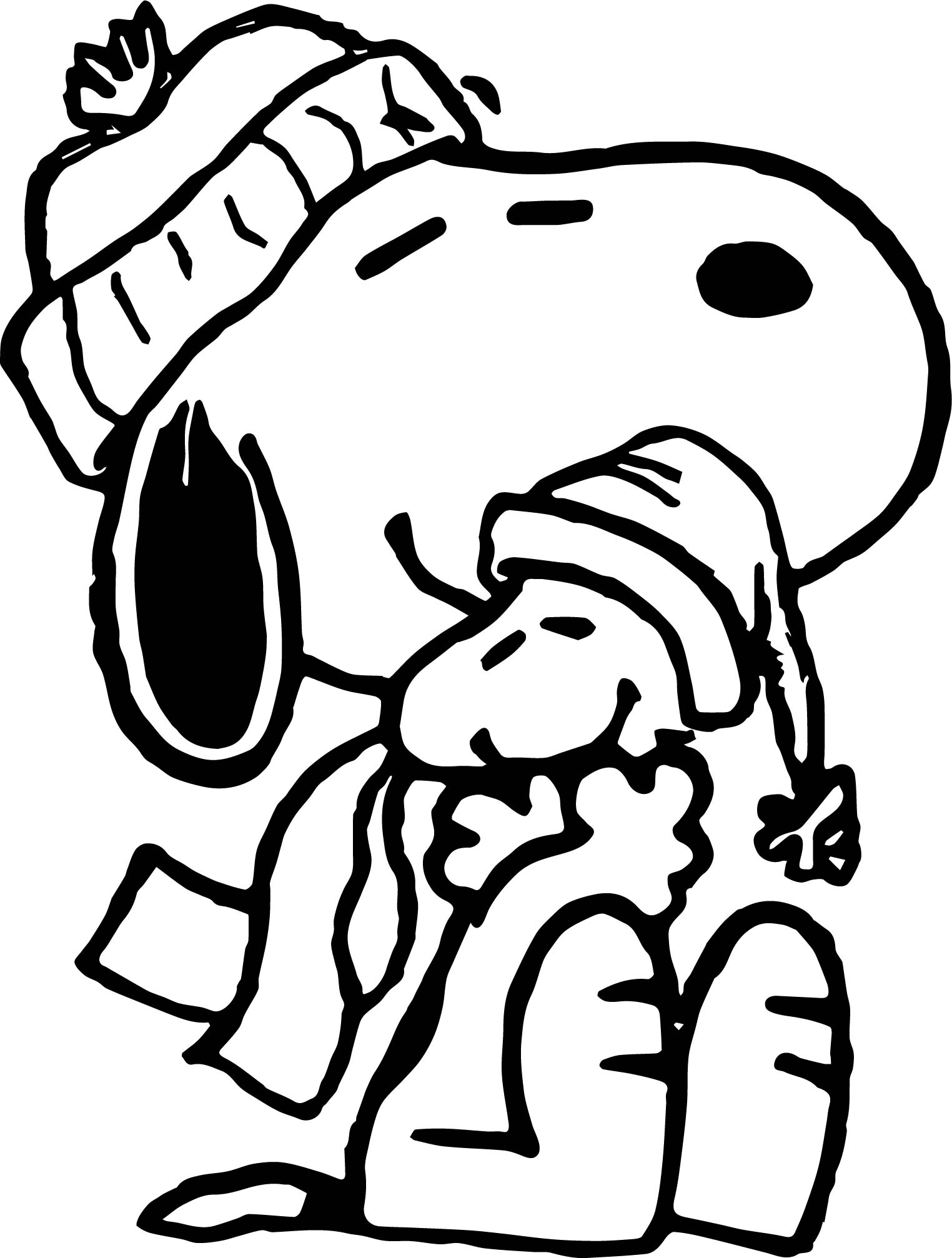 Printable Snoopy And Woodstock Coloring Pages