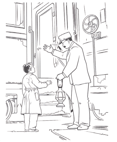 The Polar Express Coloring Pages