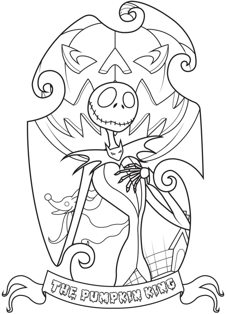 The Pumpkin King Coloring Page