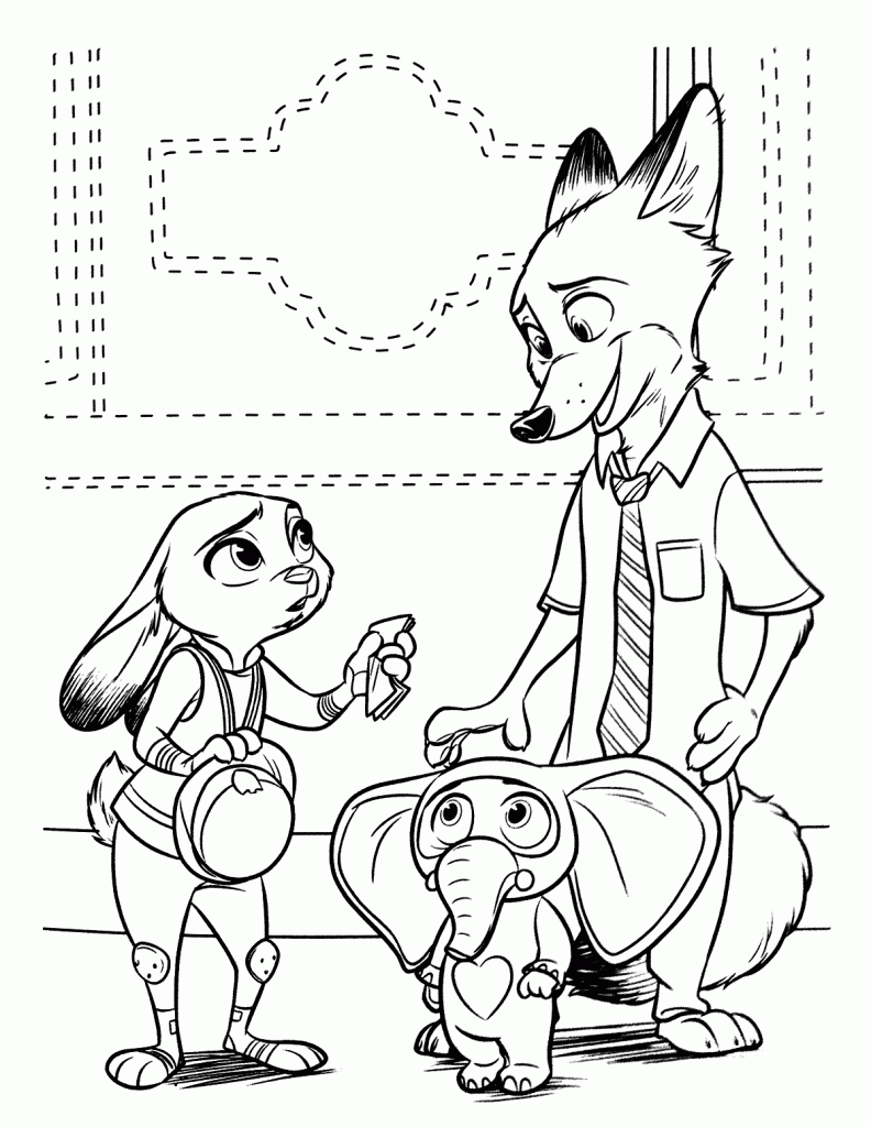 Zootopia Coloring