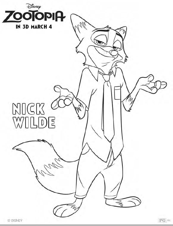 9100 Coloring Pages Zootopia , Free HD Download