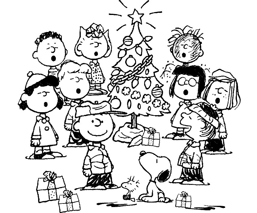 Free Printable Charlie Brown Christmas Coloring Pages For Kids - Best