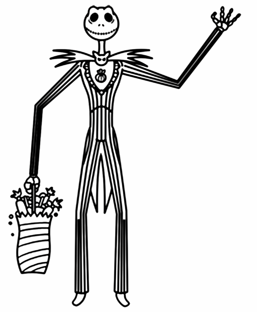 Free Printable Nightmare Before Christmas Coloring Pages - Best