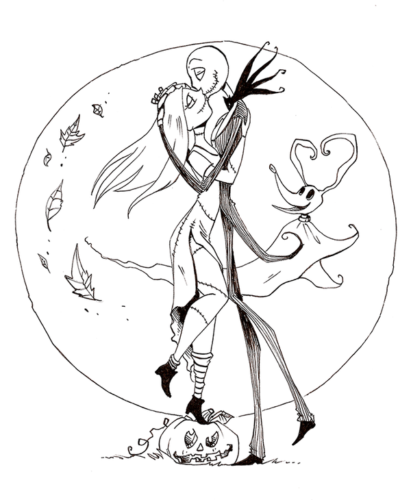 free Nightmare Before Christmas Coloring Pages to download