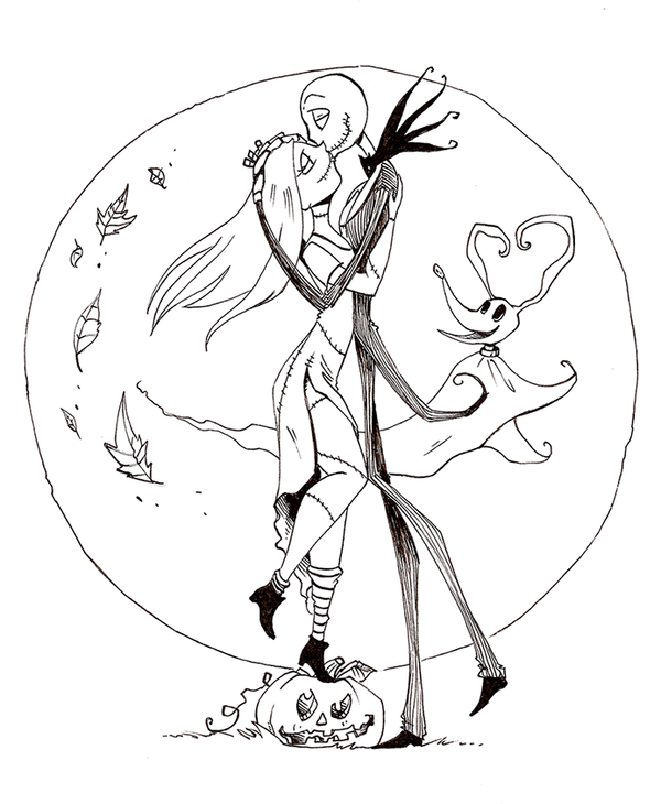 Free Printable Nightmare Before Christmas Coloring Pages - Best